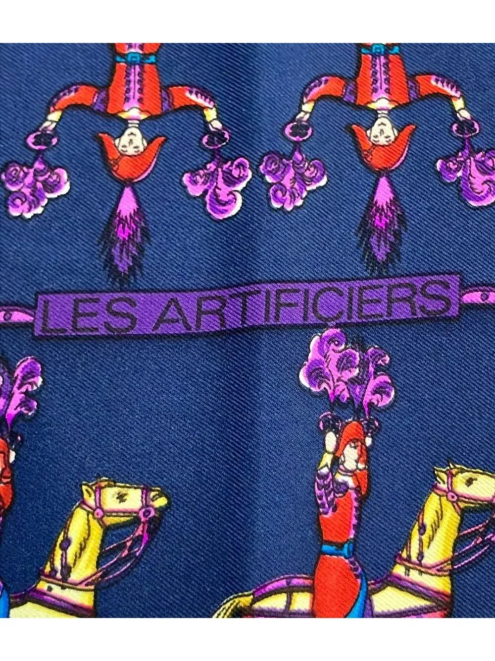Hermes Scarf Carre 90 Silk 100% les Artificiers